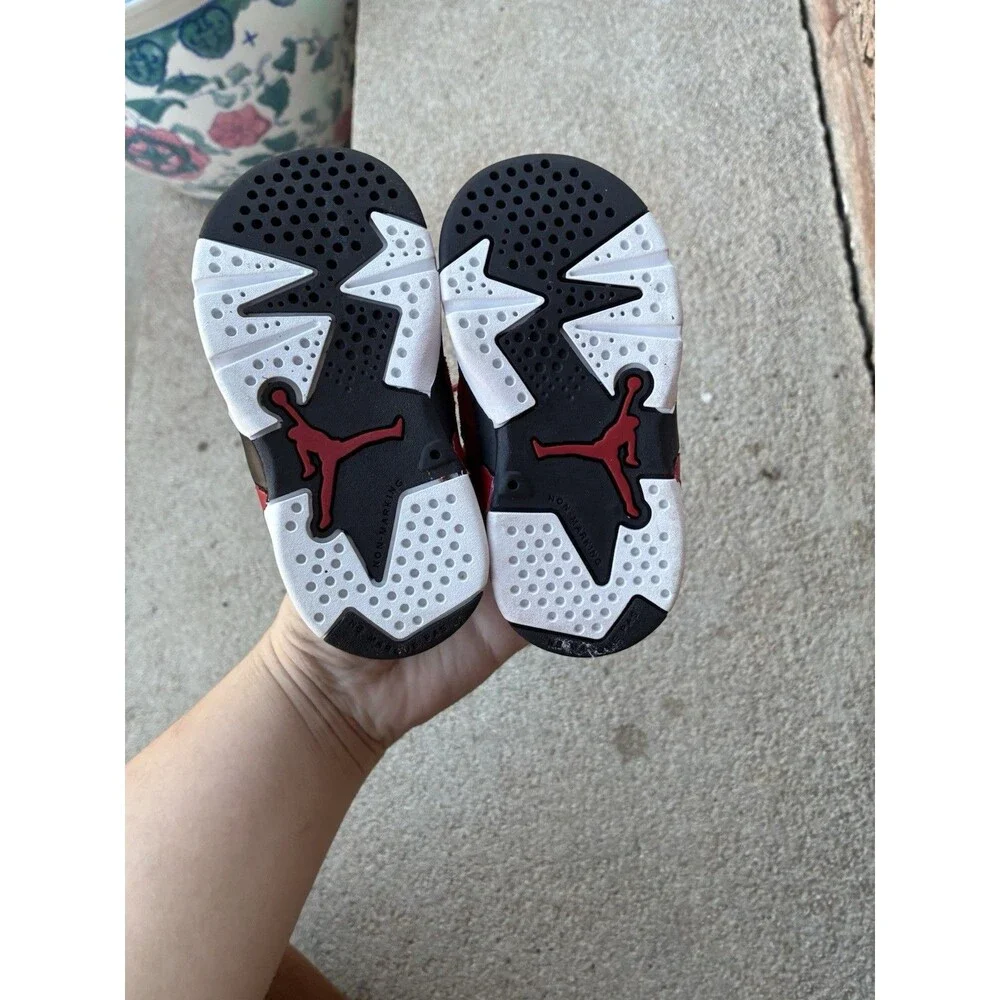 Nike Air Jordan 6 Retro TD “Toro Bravo” Toddler Size 6C Red Basketball Shoes